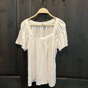 Anthropologie white t-shirt